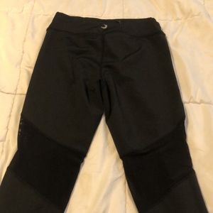 Black athletic leggings. Size large